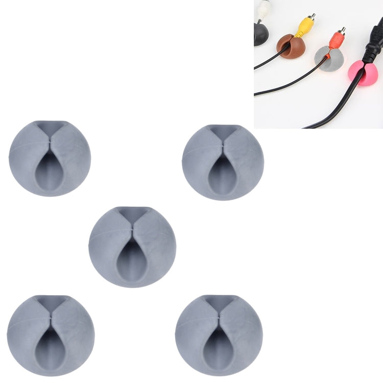 5pcs Single Cable Clips, Cable Management System and Cord Organizer Solution, Random Color Delivery, 5 PCS Single Cable Clips(Black), 5 PCS Single Cable Clips(Brown), 5 PCS Single Cable Clips(Grey)