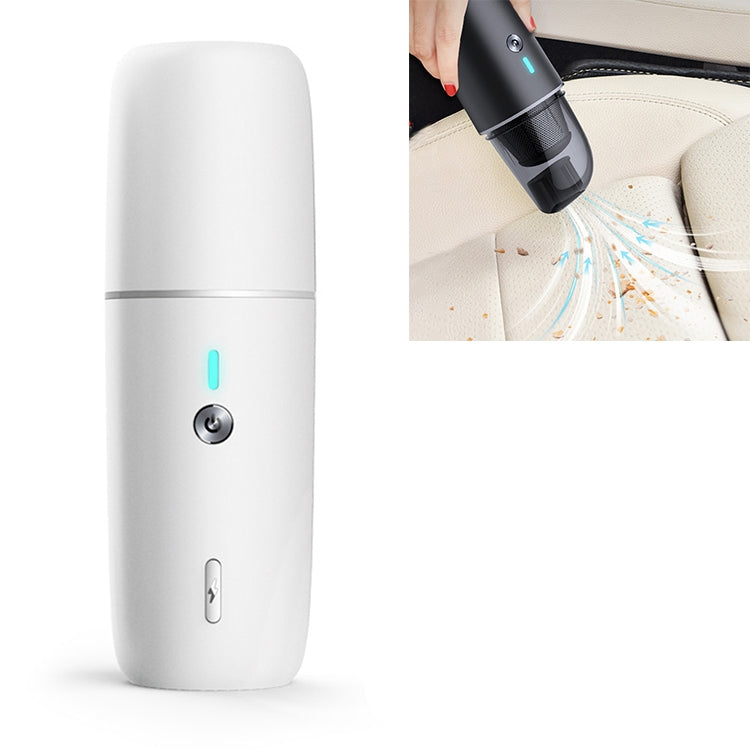 Car / Household Wireless Portable 90W Handheld Powerful Vacuum Cleaner, Navy Blue, White