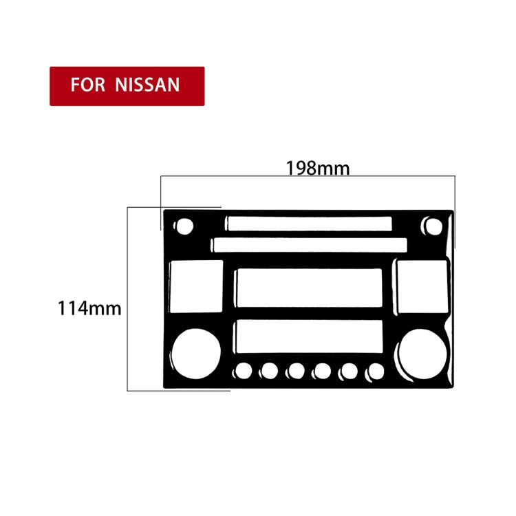 Nissan 350Z 2003-2009 CD Radio Decorative Stickers - Stylish ABS Trim for Left & Right Drive Cars