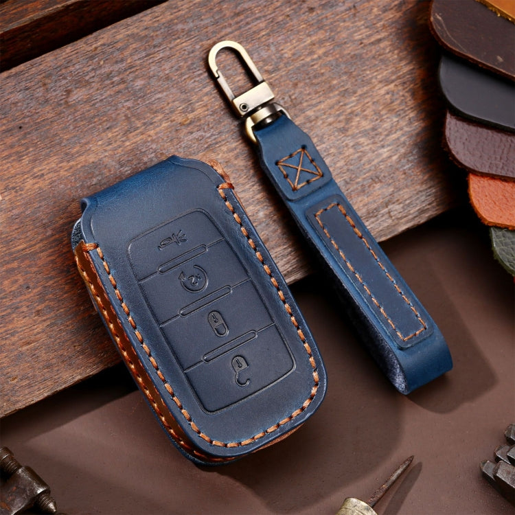 Genuine Leather Key Protection Case for Dodge Ram 4-Button Remote