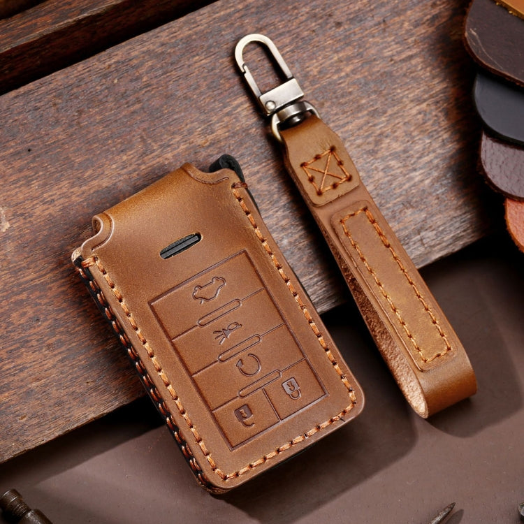 Cadillac 5-Button C091 Leather Key Fob Cover for Ultimate Protection