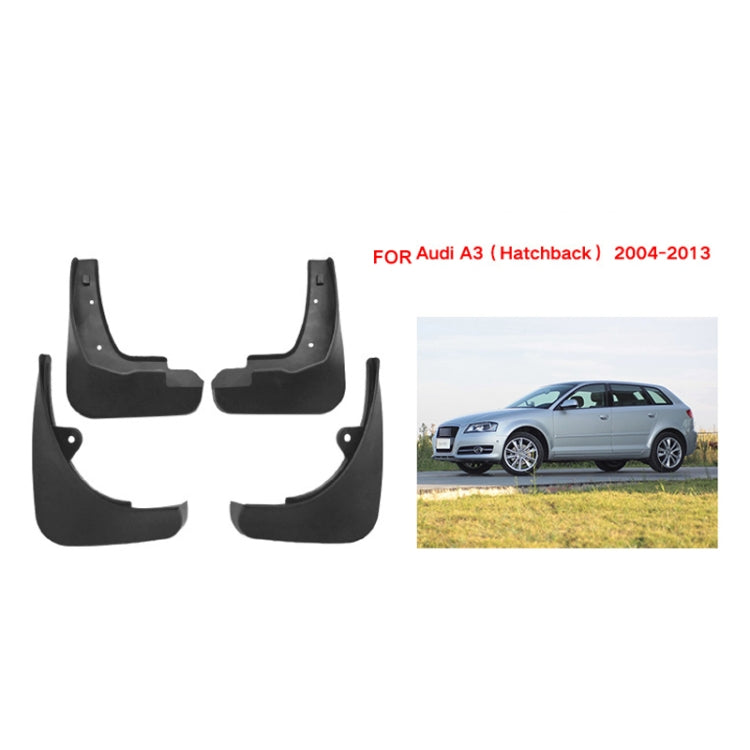 For Audi A3 2004-2013 4pcs/Set Car Auto Soft Plastic Splash Flaps Fender Guard