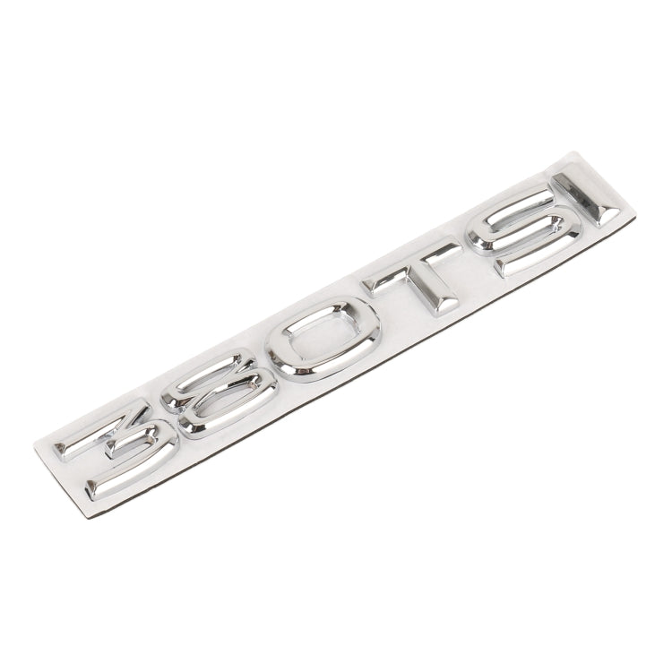 Car 380TSI Electroplated 3D Metal Personalized Decorative Stickers, Size: 15x2.5x0.5cm