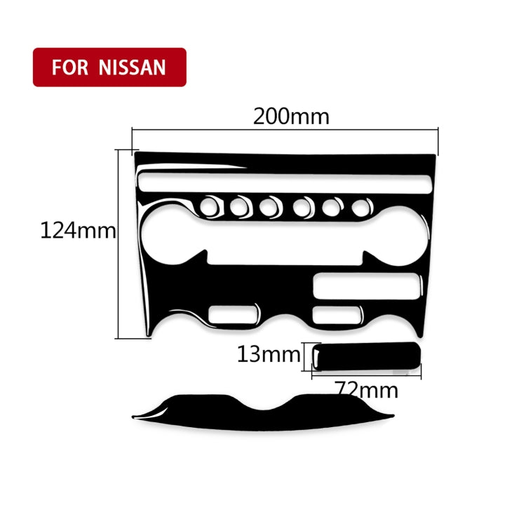 Nissan 370Z Z34 2009- Custom 3-in-1 Car AC Control Panel Decorative Stickers
