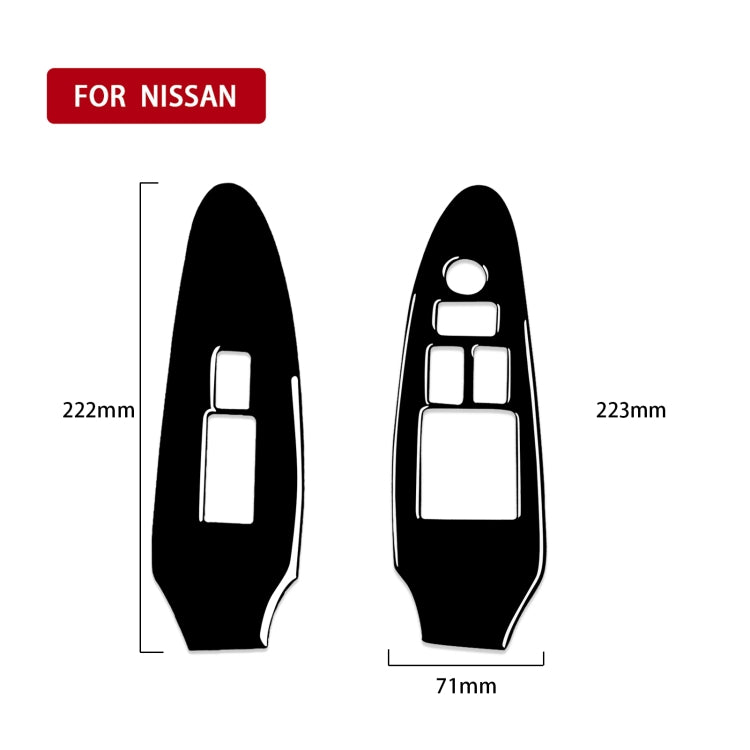 Nissan 370Z Z34 2009- Stylish 2-in-1 Window Lift Panel & Decorative Sticker for Right-Hand Drive