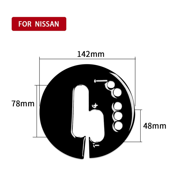 Nissan 370Z Z34 2009- Stylish Automatic Transmission Panel Trim Sticker - Right-Hand Drive