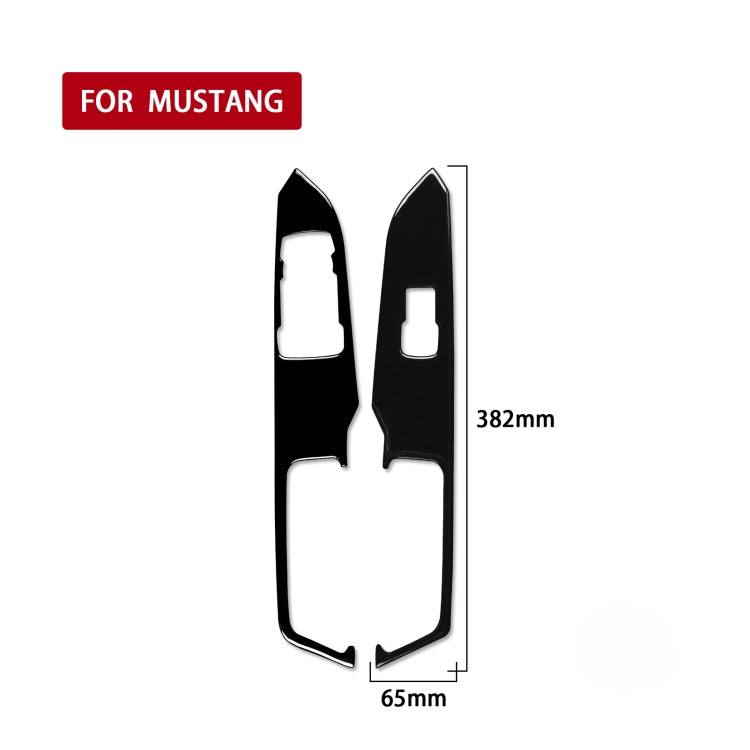 Stylish ABS Window Lift Decorative Sticker for 2015-2020 Ford Mustang - Left Drive