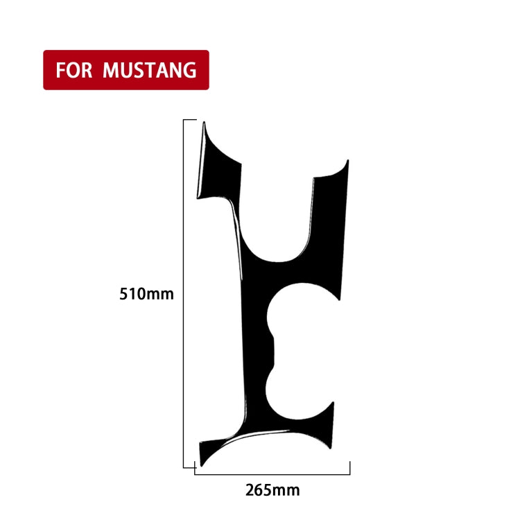 Ford Mustang 2015-2020 Gear Shift Panel Decorative Trim Sticker for Left-Hand Drive