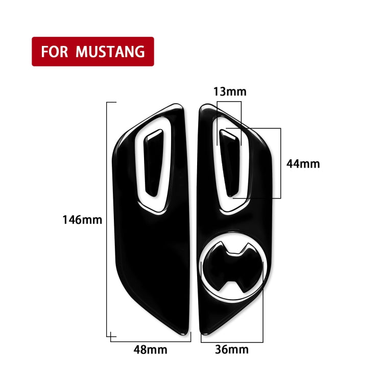 Ford Mustang 2015-2020 Seat Adjustment Button Decorative Sticker - Right Hand Drive