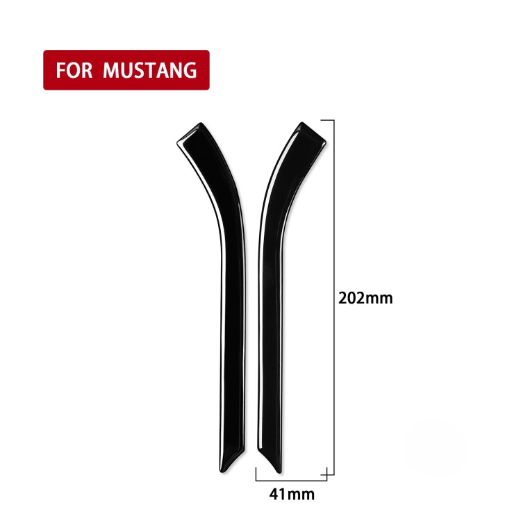 Stylish ABS Decorative Window Lift Stickers for Ford Mustang 2015-2020 - Left & Right Fit