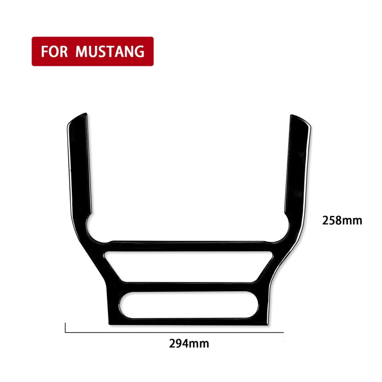 Stylish ABS Decorative Stickers for Ford Mustang 2015-2020 CD Panel – Left & Right Drive
