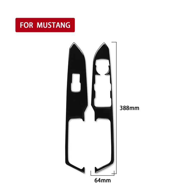 Ford Mustang 2015-2020 Window Lift Panel Decorative Sticker - Right-Hand Drive