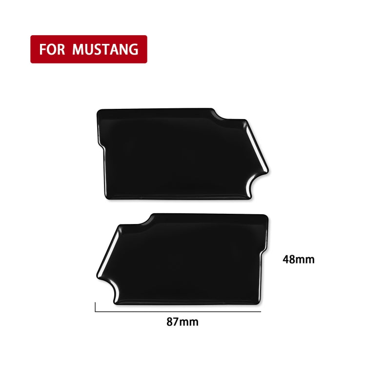Stylish ABS Decorative Stickers for Ford Mustang 2015-2020 Door Bowls - Left & Right Drive Universal Fit