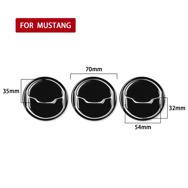 Stylish 9-in-1 Air Outlet Decorative Stickers for Ford Mustang (2015-2020) - Universal Fit