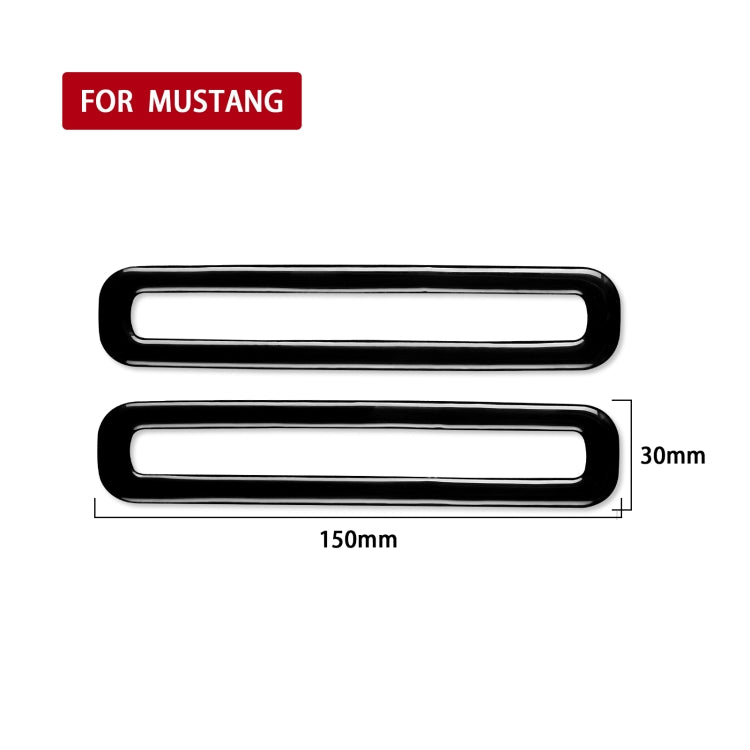Ford Mustang 2015-2020 Decorative Car Door Air Vent Stickers - Universal Fit for Left and Right Drive