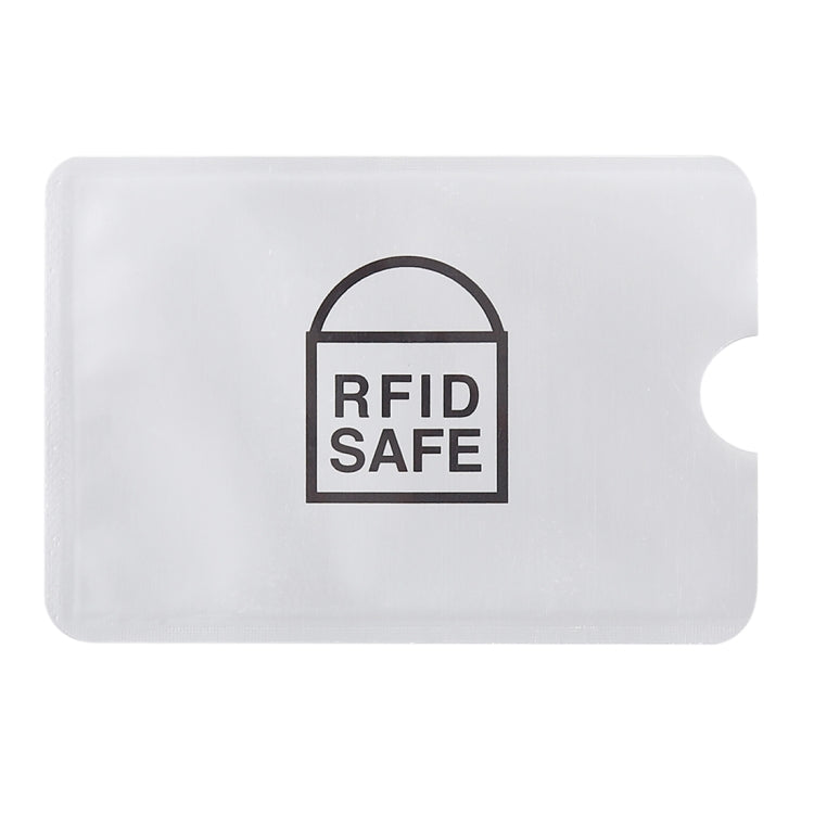 100pcs Aluminum Foil Anti Theft RFID Blocking Sleeve Card Protector, Size: 9.1*6.3cm