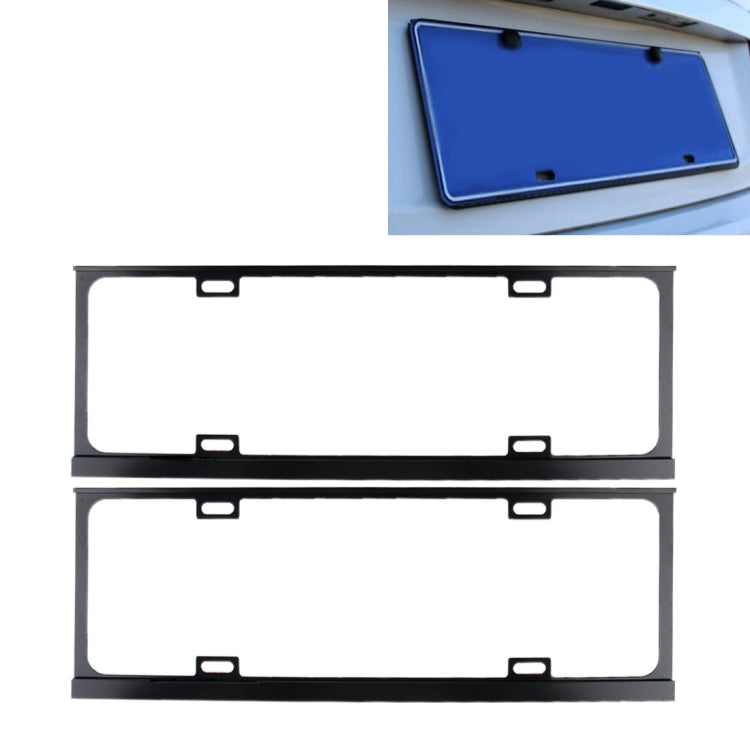 2 PCS Car License Plate Frames Car Styling License Plate Frame Magnesium Alloy Universal License Plate Holder Car Accessories, Magnesium Alloy License Plate Holder, Magnesium Alloy