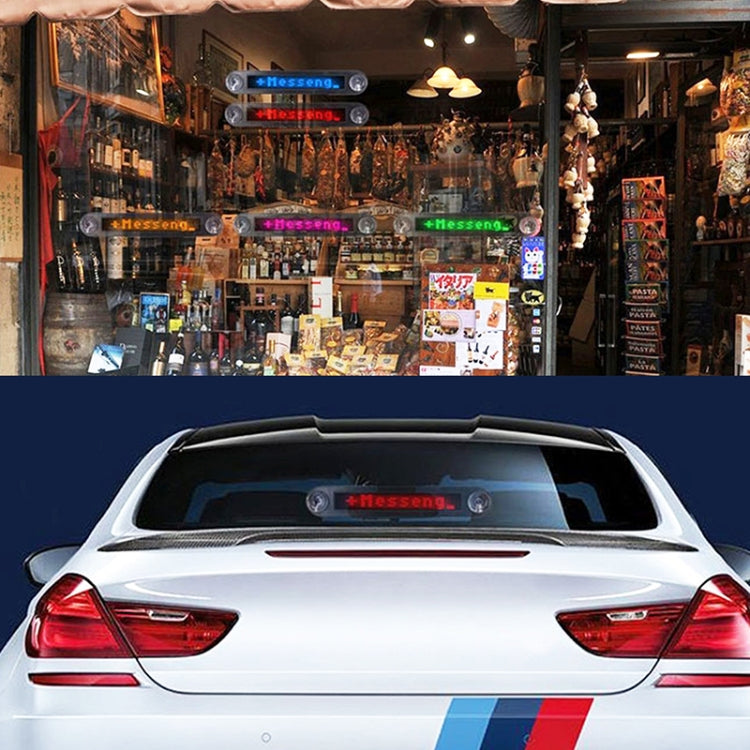 DC 12V Car LED Programmable Showcase Message Sign Scrolling Display Lighting Board with Remote Control