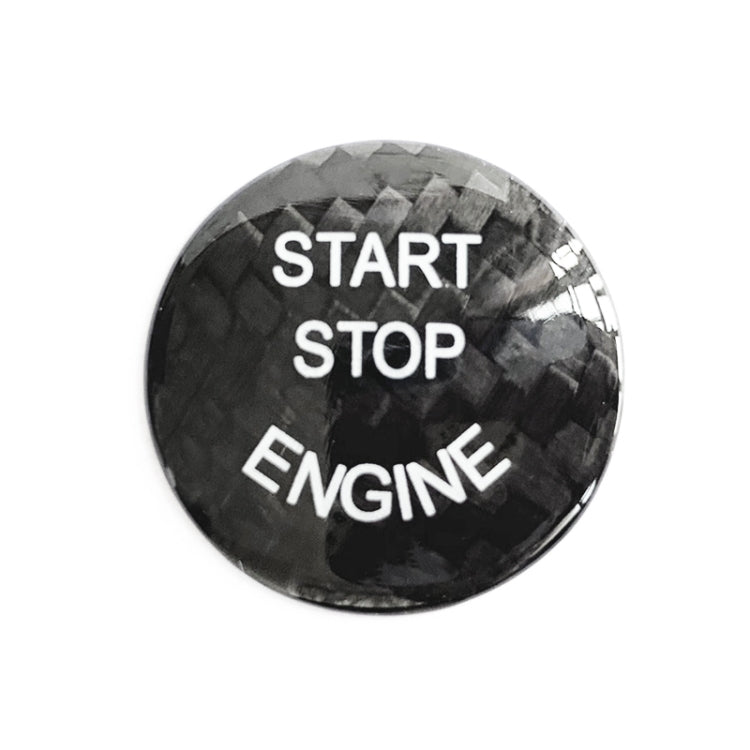Sleek Carbon Fibre Engine Start Button Trim for BMW F Chassis - Black Elegance