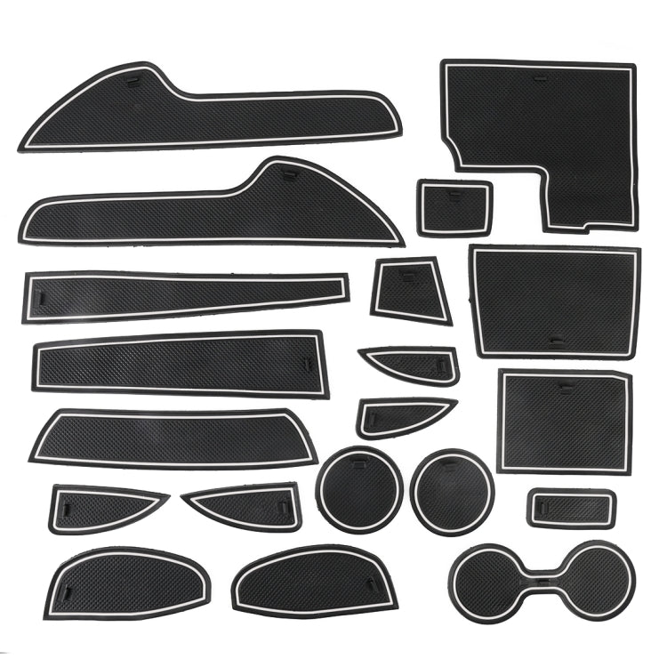 Luminous Anti-Slip Cup Holder Mats for Mazda CX-5 2015 - Stylish White Interior Enhancements
