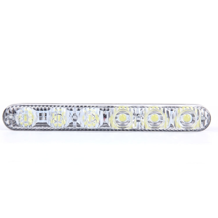 2 PCS LD-006 5730-6SMD 12W 1200LM 7000K White Light Daytime Running Light.DC 12V
