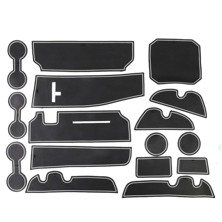 Luminous Anti-Slip Door Mat Set for Toyota Highlander 2015-2018 – Stylish Water Cup Holder Inserts