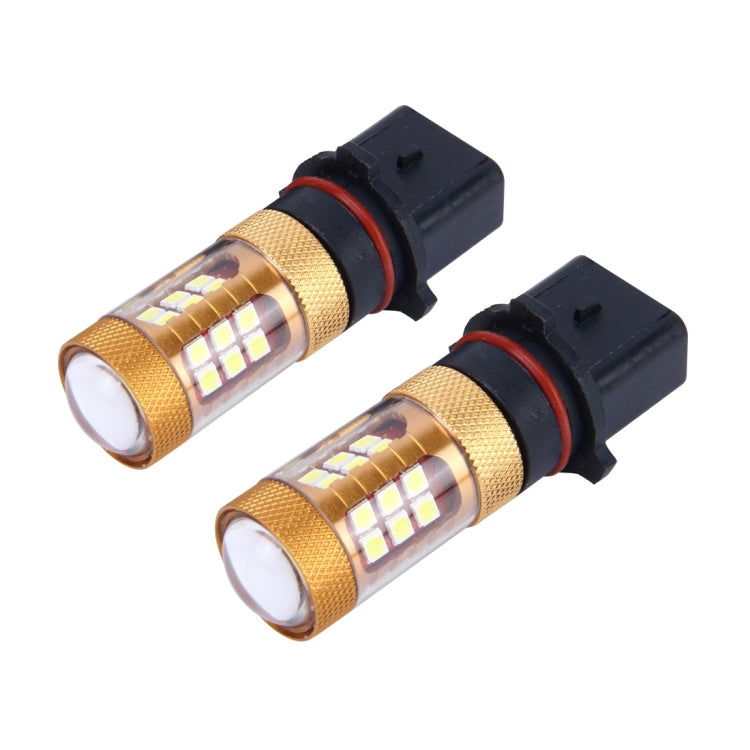2 PCS P13W 10W 1300 LM 6500K 28 SMD-3030 LEDs Car Fog Lights, DC 12V