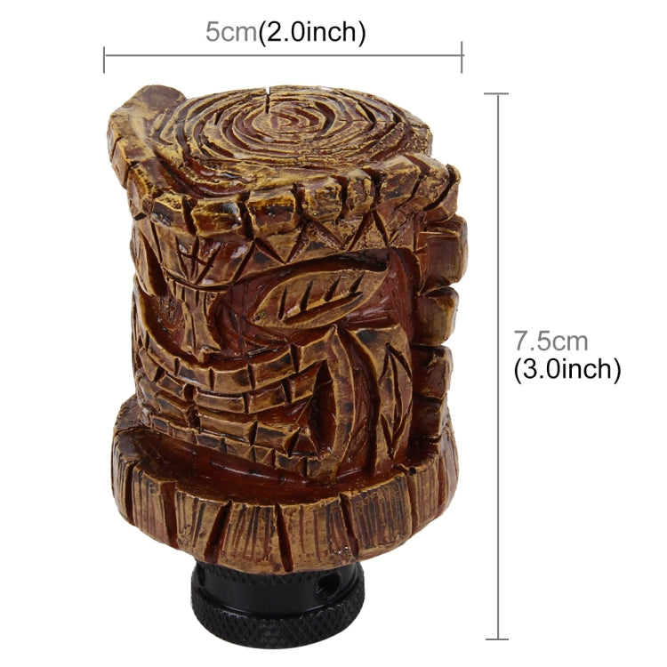 Artisan Wood Avatar Car Gear Shift Knob - Unique Resin Craftsmanship