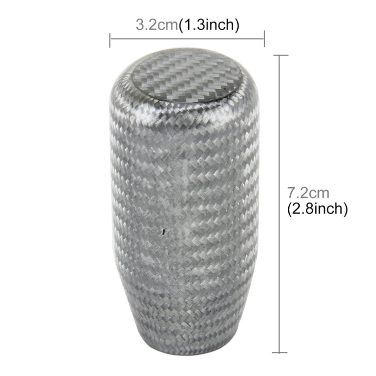 Stylish Universal Car Gear Shift Knob - Premium Carbon Look Auto Transmission Lever with Comfortable Grip