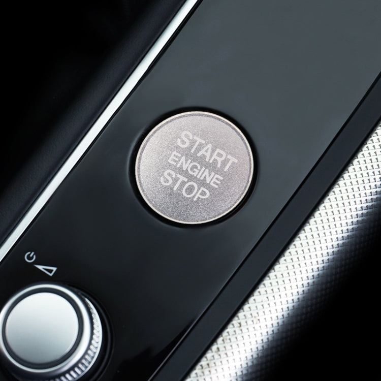 Sleek Aluminium Alloy Engine Start Key Trim for Audi - Effortless Peel & Stick Upgrade