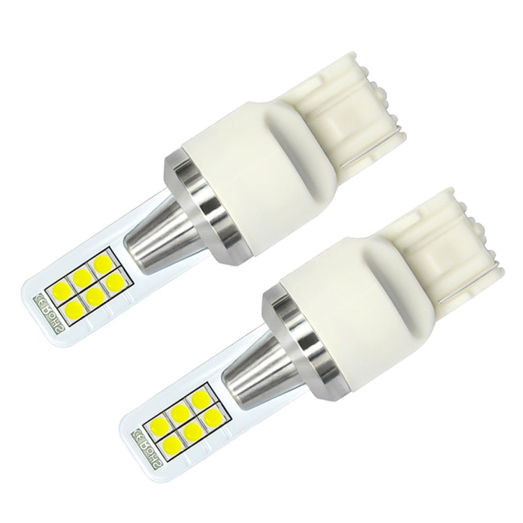 2 PCS T20 / 7440 12W 330LM Car Auto Turn Light Reversing Lights 12LEDs SMD-3030 Lamps, DC 12V-24V