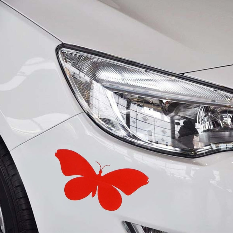 7 PCS Butterfly Shape Plastic Car Free Sticker, Butterfly