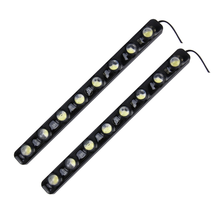 2 PCS 8W 240 LM 6000K DRL Daytime Running Light with 8 SMD-5050 Lamps, DC 12V
