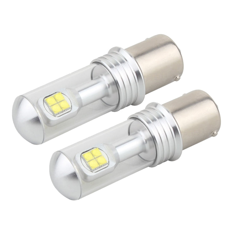 2 PCS 1156/BA15S 40W 800 LM 6000K Car Turn Light Backup Light Brake Light with 8 CREE Lamps, DC 12V