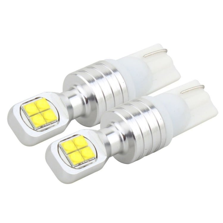 2 PCS T10/W5W 40W 800 LM 6000K Car Clearance Light Reading Light License Light with 8 Lamp, DC 12V
