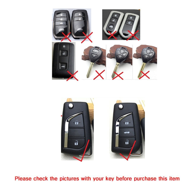 TPU Full Coverage Electroplated Key Case with Key Ring for Toyota Yaris, Corolla, Camry, Vios, and Highlander