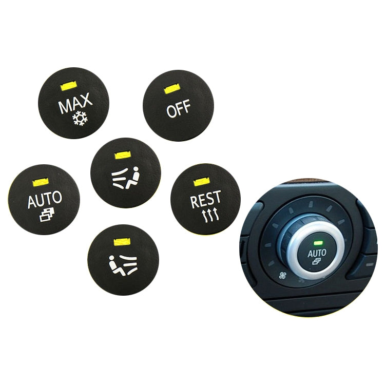 Car Air Conditioner Panel Switch Button REST Key 6131 9250 196-1 for BMW E60 2003-2010, Left Driving