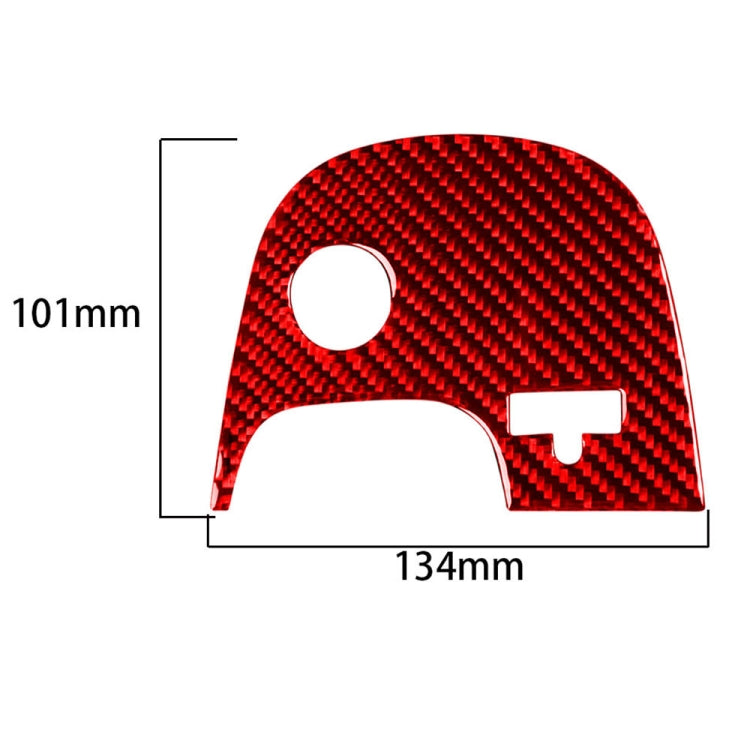 Carbon Fibre Lower Console Decal for Chevrolet Corvette C5 (2000-2004) - Left-Hand Drive