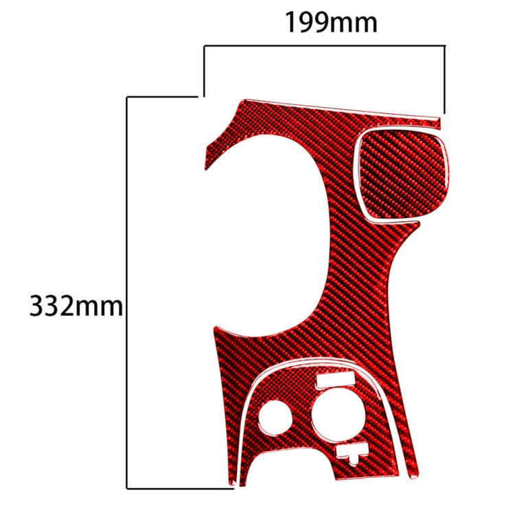 Carbon Fibre Gear Panel Sticker Kit for Chevrolet Corvette C5 (1998-2004) - Stylish 3-in-1 Upgrade for Left-Hand Drive