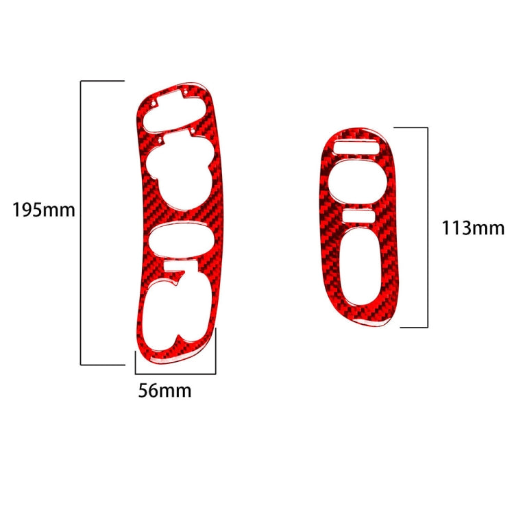 Carbon Fibre Memory Seat Control Panel Stickers for Chevrolet Corvette C5 (1998-2004) - Left Drive Edition