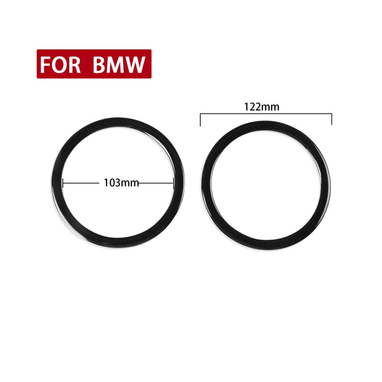 BMW 3 Series E90 2008-2012 Decorative Horn Circle Stickers - Set of 2 for Left & Right Drive