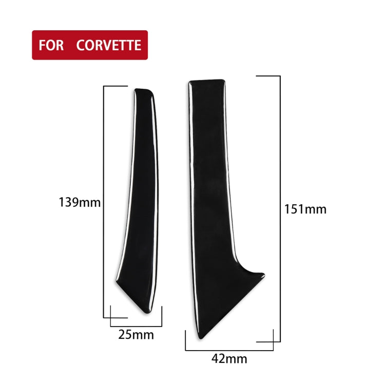 Elegant 5-in-1 Decorative Stickers for Chevrolet Corvette C7 (2014-2019) - Left Drive Central Handle Upgrade