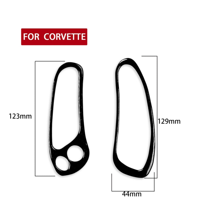 Piano Black ABS Speedometer Side Decal for Chevrolet Corvette C5 (1998-2004) - Left Hand Drive