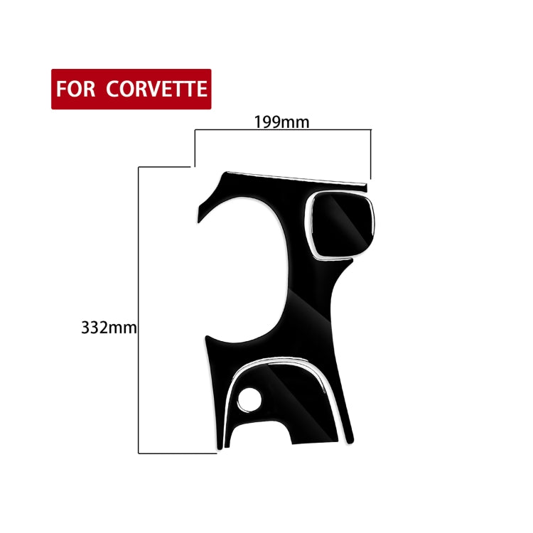 Chic 3-in-1 Decorative Gear Panel Sticker for Chevrolet Corvette C5 (1998-2004) - Left Drive