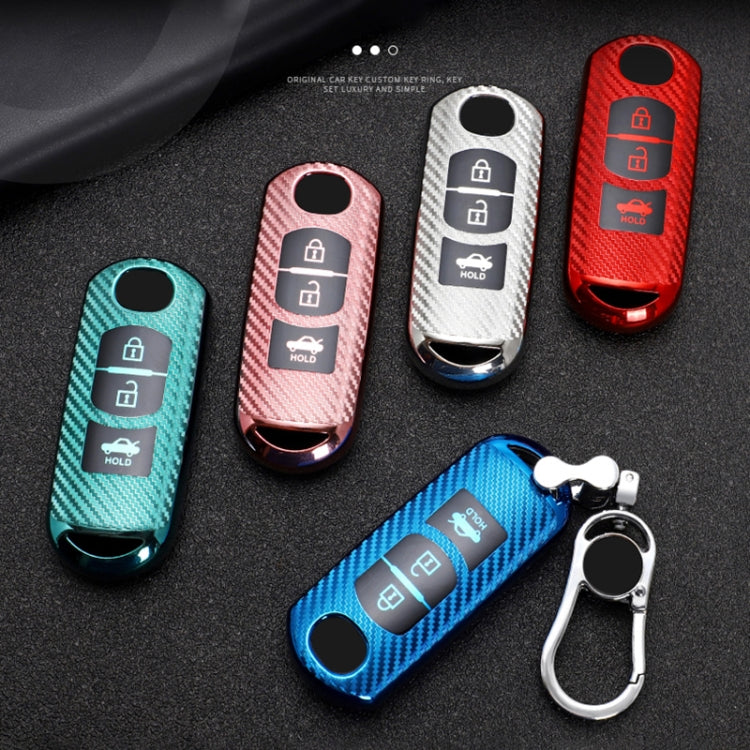 Mazda Smart 3-Button TPU Key Cover with Key Ring - Stylish Protection for Your Car Key