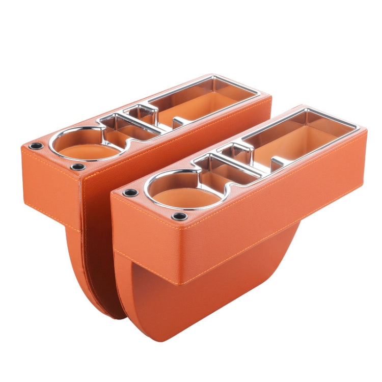 Stylish PU Leather Car Seat Gap Storage and Cup Holder Solution