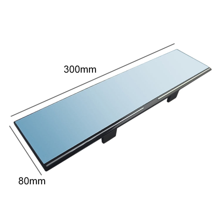 Enhanced Blue Panoramic Rearview Mirror for Safer Driving