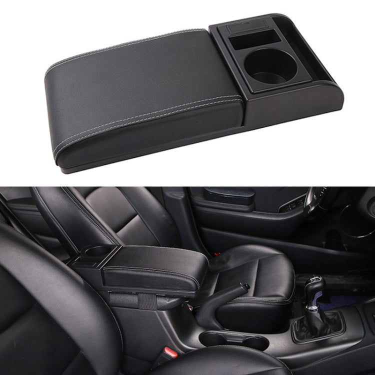 Versatile Car Armrest Cushion with Dual USB Ports and Drink Holder