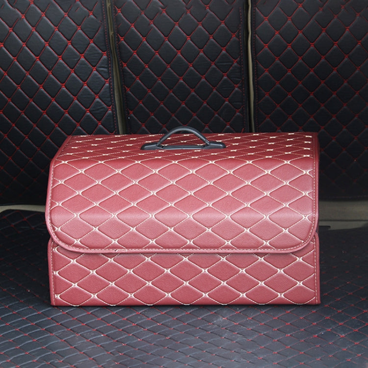 Versatile Foldable Storage Box for Car Boot - Rhombus Design, Large Size: 54 x 32 x 30cm