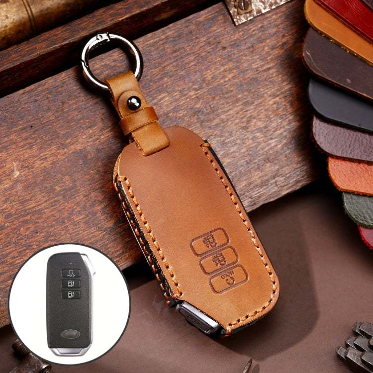 KIA Luxury Cowhide Leather Key Fob Protector by Hallmo
